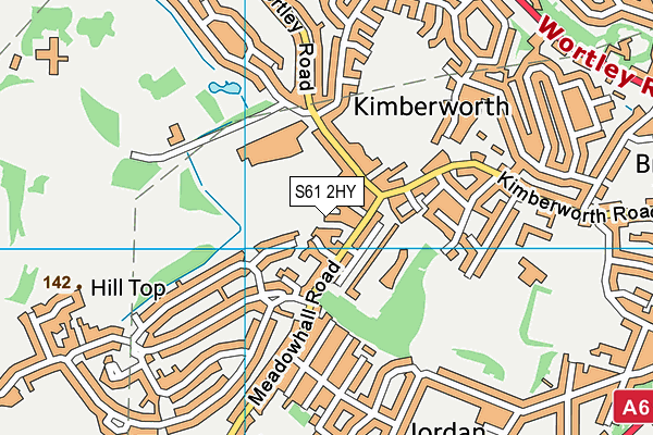 S61 2HY map - OS VectorMap District (Ordnance Survey) S61 2HY map - OS VectorMap District (Ordnance Survey)