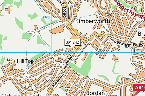 S61 2HZ map - OS VectorMap District (Ordnance Survey) S61 2HZ map - OS VectorMap District (Ordnance Survey)