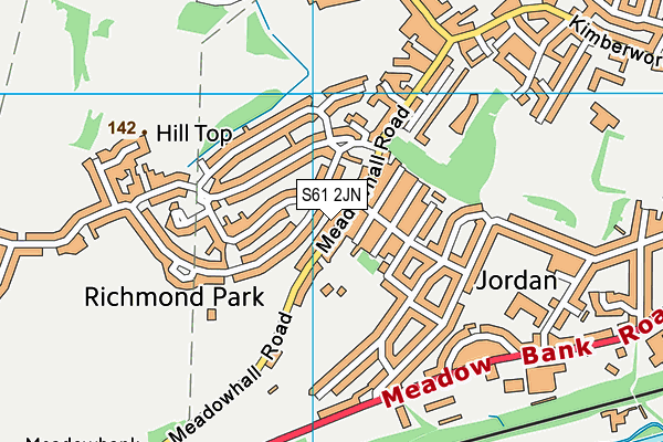 S61 2JN map - OS VectorMap District (Ordnance Survey) S61 2JN map - OS VectorMap District (Ordnance Survey)