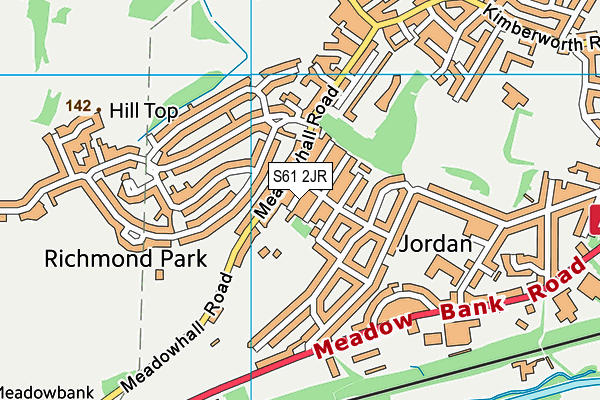 S61 2JR map - OS VectorMap District (Ordnance Survey) S61 2JR map - OS VectorMap District (Ordnance Survey)