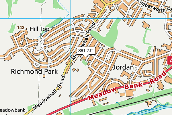 S61 2JT map - OS VectorMap District (Ordnance Survey) S61 2JT map - OS VectorMap District (Ordnance Survey)