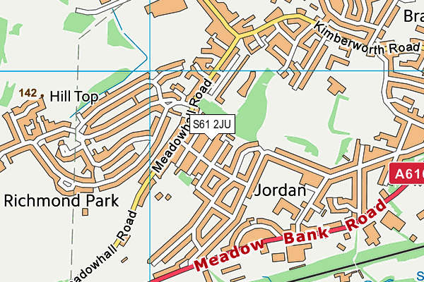 S61 2JU map - OS VectorMap District (Ordnance Survey) S61 2JU map - OS VectorMap District (Ordnance Survey)