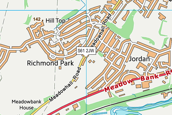 S61 2JW map - OS VectorMap District (Ordnance Survey) S61 2JW map - OS VectorMap District (Ordnance Survey)