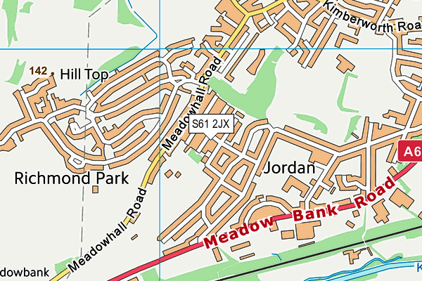 S61 2JX map - OS VectorMap District (Ordnance Survey) S61 2JX map - OS VectorMap District (Ordnance Survey)