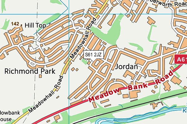 S61 2JZ map - OS VectorMap District (Ordnance Survey) S61 2JZ map - OS VectorMap District (Ordnance Survey)