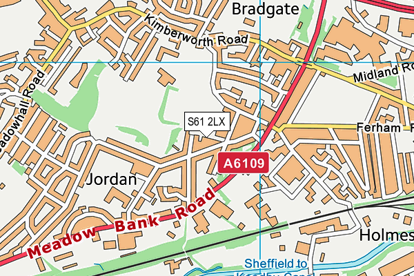 S61 2LX map - OS VectorMap District (Ordnance Survey) S61 2LX map - OS VectorMap District (Ordnance Survey)