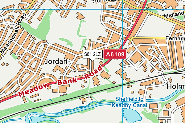 S61 2LZ map - OS VectorMap District (Ordnance Survey) S61 2LZ map - OS VectorMap District (Ordnance Survey)