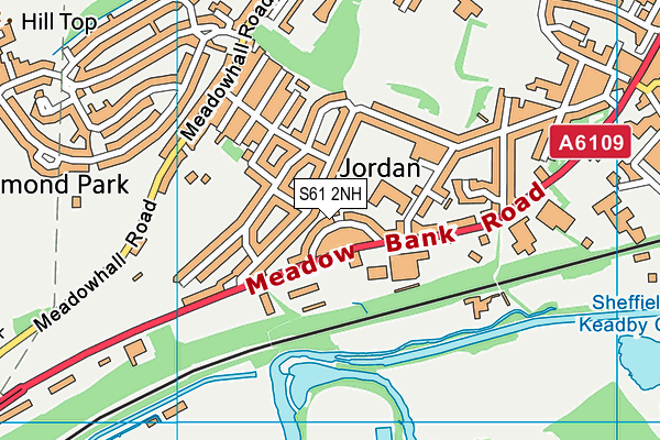 S61 2NH map - OS VectorMap District (Ordnance Survey)