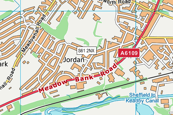 S61 2NX map - OS VectorMap District (Ordnance Survey) S61 2NX map - OS VectorMap District (Ordnance Survey)