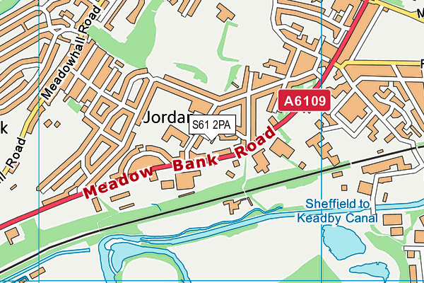 S61 2PA map - OS VectorMap District (Ordnance Survey) S61 2PA map - OS VectorMap District (Ordnance Survey)