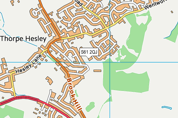 S61 2QJ map - OS VectorMap District (Ordnance Survey) S61 2QJ map - OS VectorMap District (Ordnance Survey)