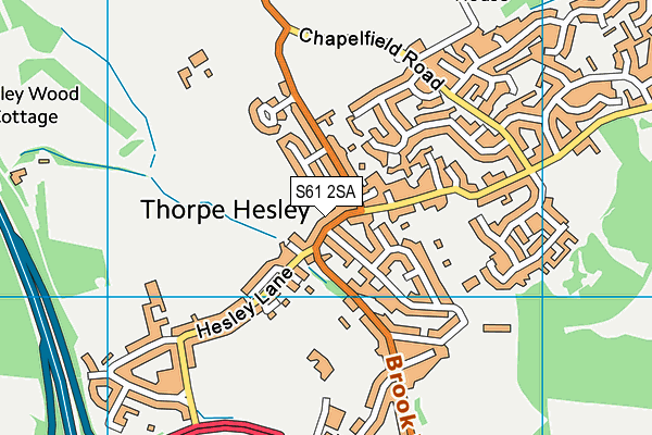 S61 2SA map - OS VectorMap District (Ordnance Survey) S61 2SA map - OS VectorMap District (Ordnance Survey)
