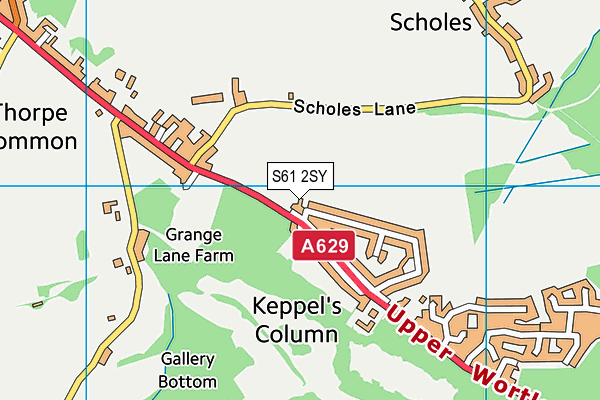 S61 2SY map - OS VectorMap District (Ordnance Survey) S61 2SY map - OS VectorMap District (Ordnance Survey)