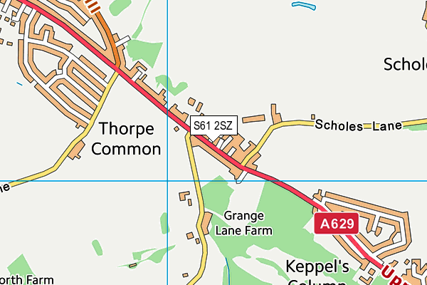 S61 2SZ map - OS VectorMap District (Ordnance Survey) S61 2SZ map - OS VectorMap District (Ordnance Survey)