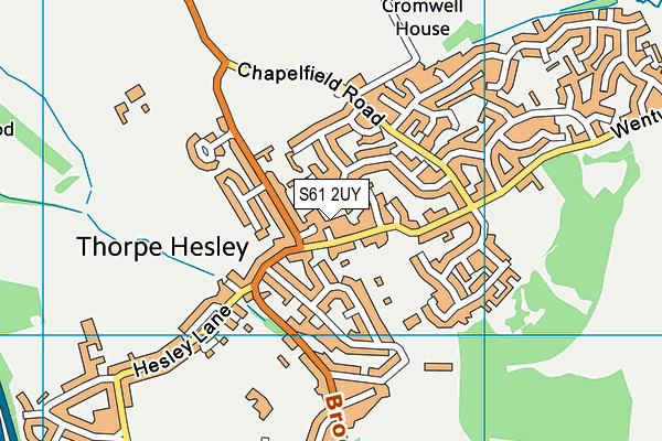 S61 2UY map - OS VectorMap District (Ordnance Survey) S61 2UY map - OS VectorMap District (Ordnance Survey)