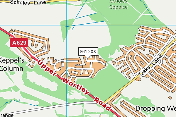 S61 2XX map - OS VectorMap District (Ordnance Survey) S61 2XX map - OS VectorMap District (Ordnance Survey)