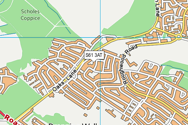 S61 3AT map - OS VectorMap District (Ordnance Survey) S61 3AT map - OS VectorMap District (Ordnance Survey)