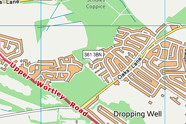 S61 3BN map - OS VectorMap District (Ordnance Survey) S61 3BN map - OS VectorMap District (Ordnance Survey)