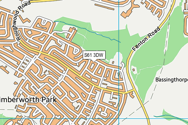 S61 3DW map - OS VectorMap District (Ordnance Survey) S61 3DW map - OS VectorMap District (Ordnance Survey)