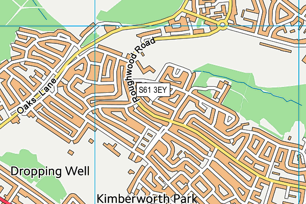 S61 3EY map - OS VectorMap District (Ordnance Survey) S61 3EY map - OS VectorMap District (Ordnance Survey)