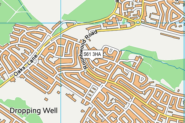 S61 3HA map - OS VectorMap District (Ordnance Survey) S61 3HA map - OS VectorMap District (Ordnance Survey)