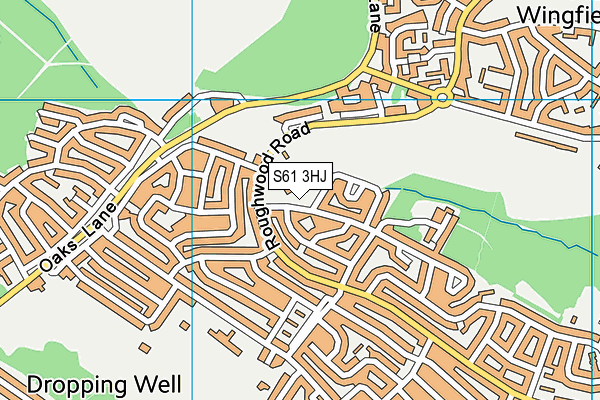 S61 3HJ map - OS VectorMap District (Ordnance Survey) S61 3HJ map - OS VectorMap District (Ordnance Survey)