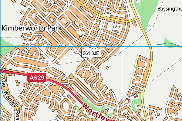 S61 3JE map - OS VectorMap District (Ordnance Survey) S61 3JE map - OS VectorMap District (Ordnance Survey)