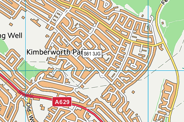 S61 3JG map - OS VectorMap District (Ordnance Survey) S61 3JG map - OS VectorMap District (Ordnance Survey)