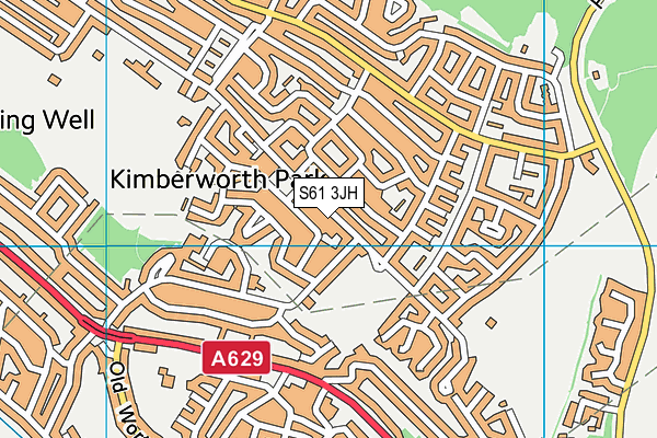 S61 3JH map - OS VectorMap District (Ordnance Survey) S61 3JH map - OS VectorMap District (Ordnance Survey)