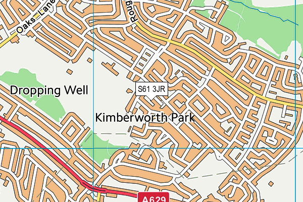 S61 3JR map - OS VectorMap District (Ordnance Survey) S61 3JR map - OS VectorMap District (Ordnance Survey)