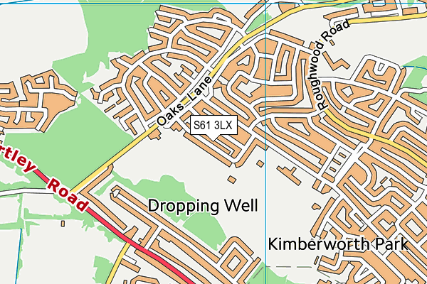 S61 3LX map - OS VectorMap District (Ordnance Survey) S61 3LX map - OS VectorMap District (Ordnance Survey)