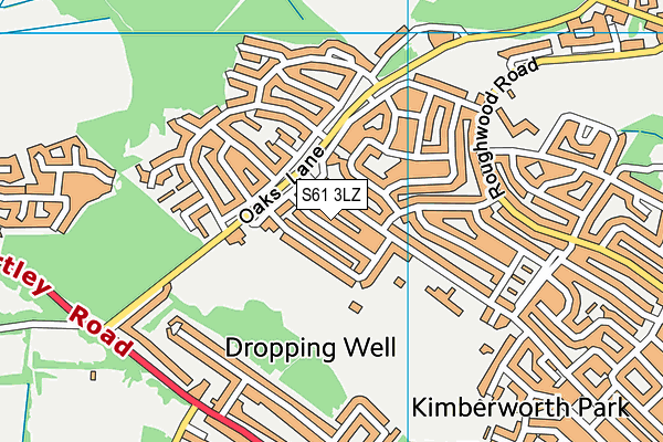 S61 3LZ map - OS VectorMap District (Ordnance Survey) S61 3LZ map - OS VectorMap District (Ordnance Survey)