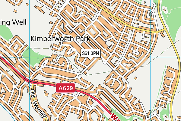 S61 3PN map - OS VectorMap District (Ordnance Survey) S61 3PN map - OS VectorMap District (Ordnance Survey)