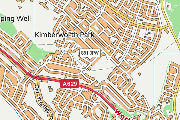 S61 3PW map - OS VectorMap District (Ordnance Survey) S61 3PW map - OS VectorMap District (Ordnance Survey)
