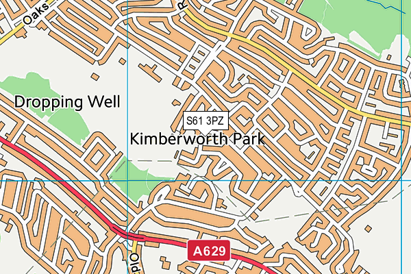 S61 3PZ map - OS VectorMap District (Ordnance Survey) S61 3PZ map - OS VectorMap District (Ordnance Survey)