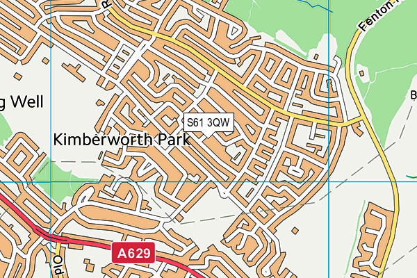 S61 3QW map - OS VectorMap District (Ordnance Survey) S61 3QW map - OS VectorMap District (Ordnance Survey)