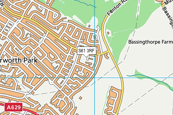 S61 3RF map - OS VectorMap District (Ordnance Survey) S61 3RF map - OS VectorMap District (Ordnance Survey)