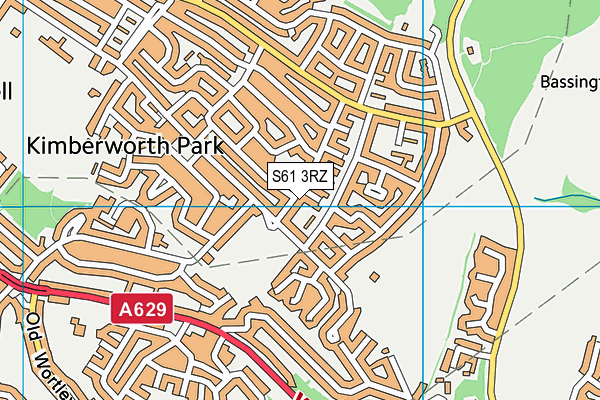 S61 3RZ map - OS VectorMap District (Ordnance Survey) S61 3RZ map - OS VectorMap District (Ordnance Survey)