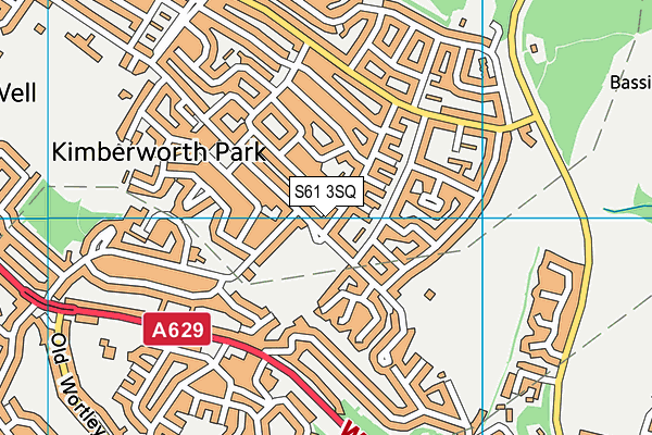 S61 3SQ map - OS VectorMap District (Ordnance Survey) S61 3SQ map - OS VectorMap District (Ordnance Survey)