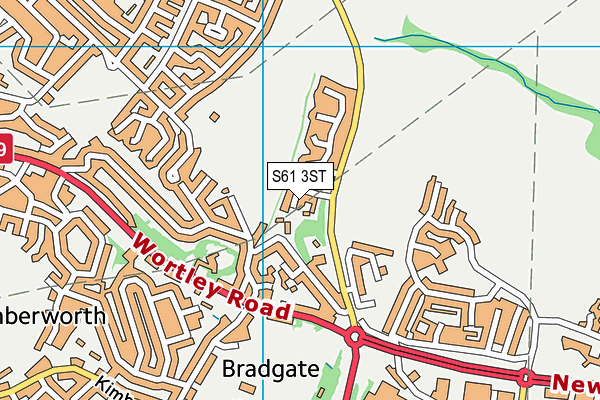 S61 3ST map - OS VectorMap District (Ordnance Survey) S61 3ST map - OS VectorMap District (Ordnance Survey)
