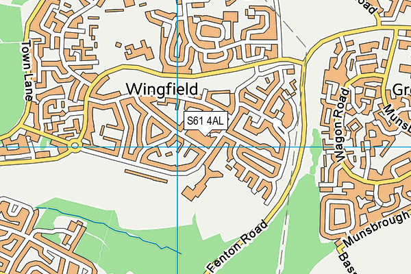 S61 4AL map - OS VectorMap District (Ordnance Survey) S61 4AL map - OS VectorMap District (Ordnance Survey)