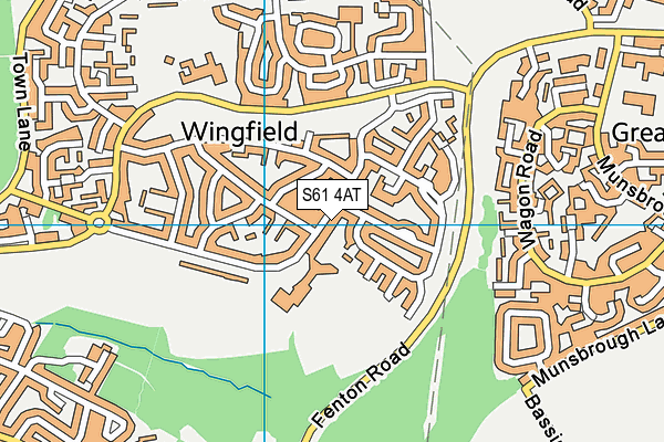 S61 4AT map - OS VectorMap District (Ordnance Survey) S61 4AT map - OS VectorMap District (Ordnance Survey)