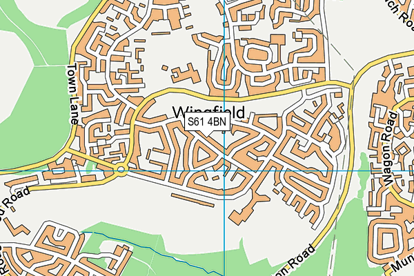 S61 4BN map - OS VectorMap District (Ordnance Survey) S61 4BN map - OS VectorMap District (Ordnance Survey)