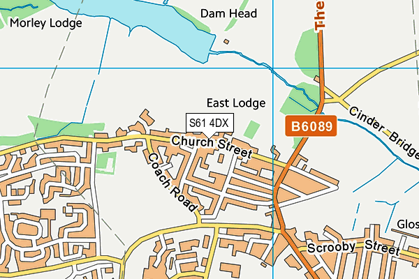 S61 4DX map - OS VectorMap District (Ordnance Survey) S61 4DX map - OS VectorMap District (Ordnance Survey)