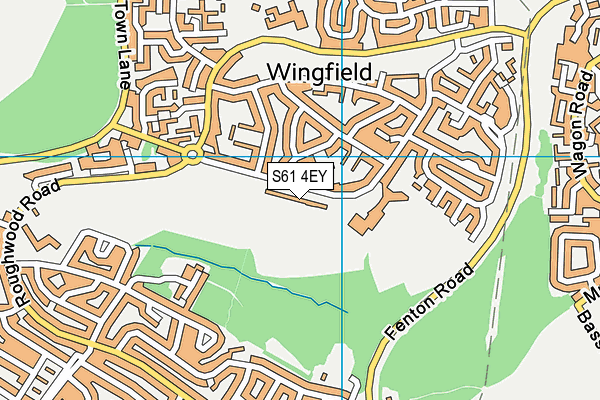 S61 4EY map - OS VectorMap District (Ordnance Survey) S61 4EY map - OS VectorMap District (Ordnance Survey)