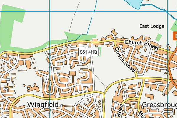S61 4HQ map - OS VectorMap District (Ordnance Survey) S61 4HQ map - OS VectorMap District (Ordnance Survey)