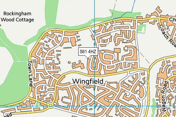 S61 4HZ map - OS VectorMap District (Ordnance Survey) S61 4HZ map - OS VectorMap District (Ordnance Survey)