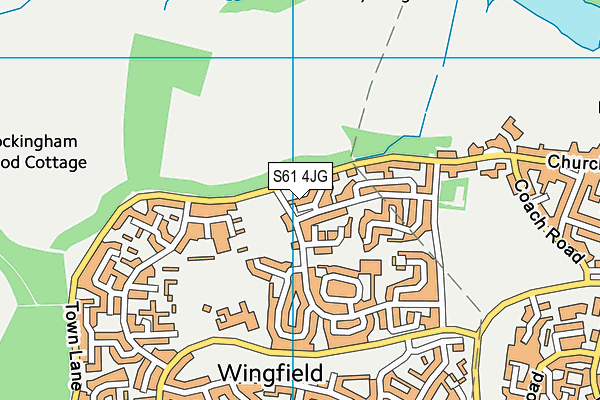 S61 4JG map - OS VectorMap District (Ordnance Survey) S61 4JG map - OS VectorMap District (Ordnance Survey)