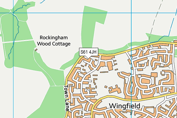 S61 4JH map - OS VectorMap District (Ordnance Survey) S61 4JH map - OS VectorMap District (Ordnance Survey)