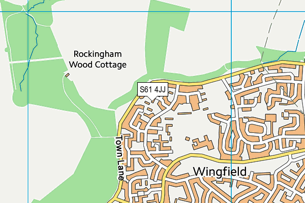 S61 4JJ map - OS VectorMap District (Ordnance Survey) S61 4JJ map - OS VectorMap District (Ordnance Survey)